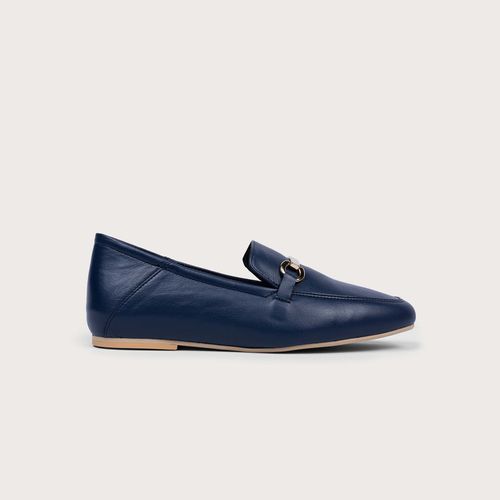 Beatrice - Navy leather - Loafers for problem feet
